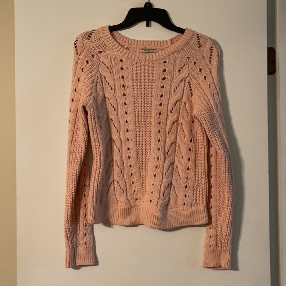 Lucky brand pink sweater in size small - Picture 2 of 8